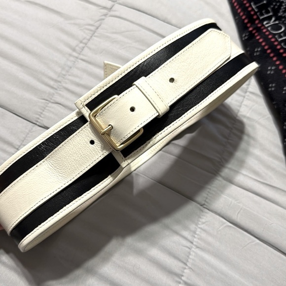 Saks Fifth Avenue oversized leather belt